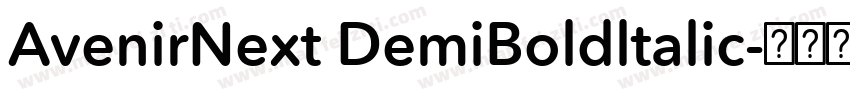 AvenirNext DemiBoldltalic字体转换